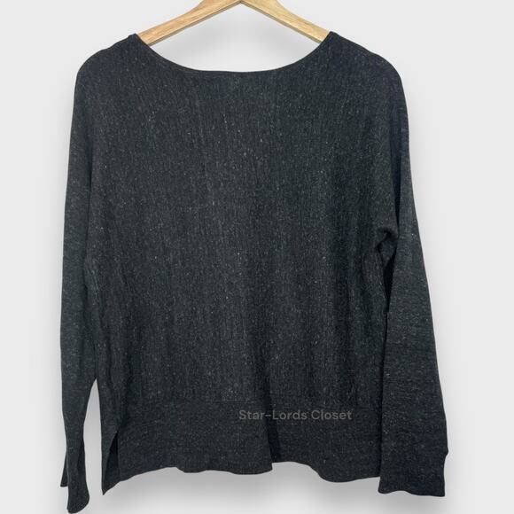 Banana Republic XS Charcoal Soft Grunge Knit Cotton Blend Pullover Sweater - Picture 6 of 6